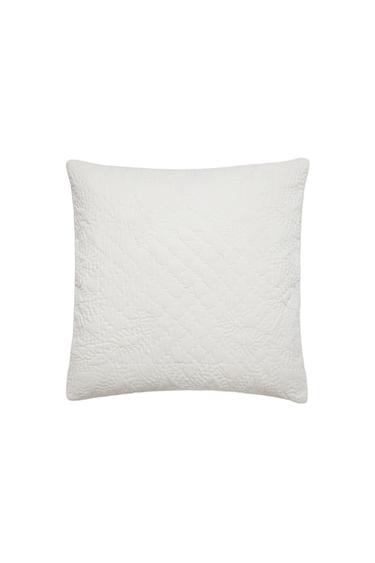 COTTON VOILE CUSHION COVER | KATHARINE POLE - أبيض الخاص بـ Zara