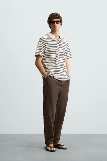 PANTALÓN CANVAS LAVADO - Arena de Zara - Imagen 0