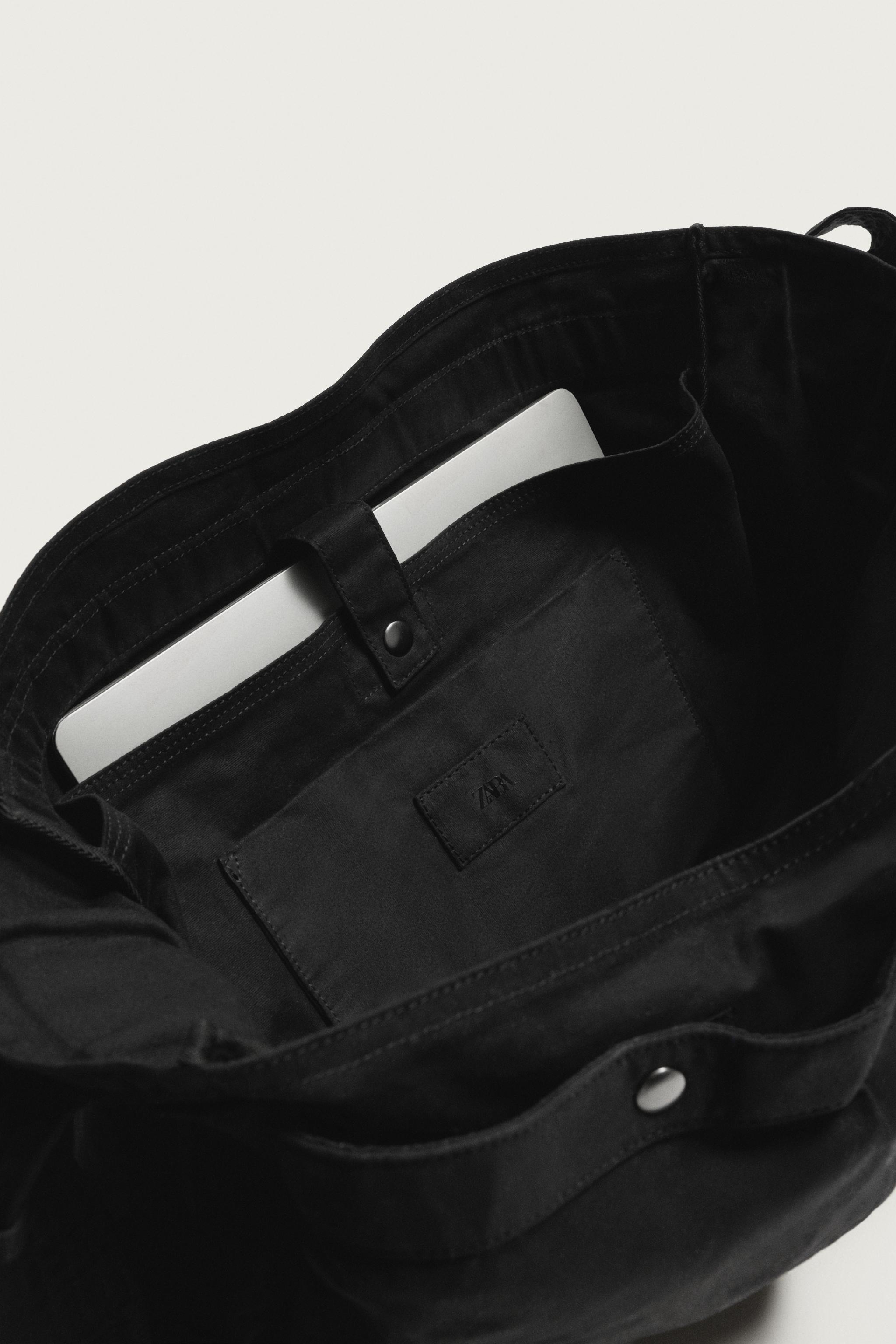WAXED FABRIC CROSSBODY BAG