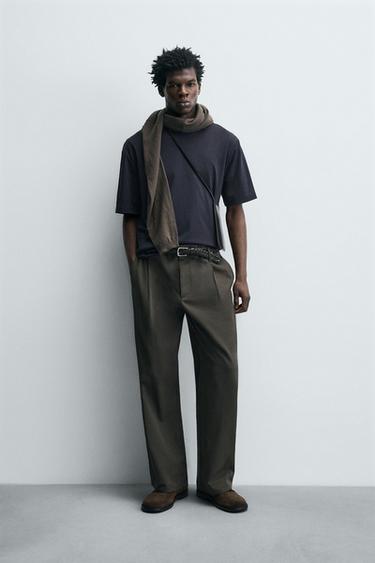 TECHNICAL PIQUÉ TEXTURE T-SHIRT - Navy blue by Zara - Image 0