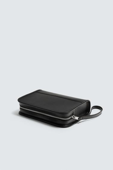 TEXTURED CLUTCH - Black by Zara - Image 1