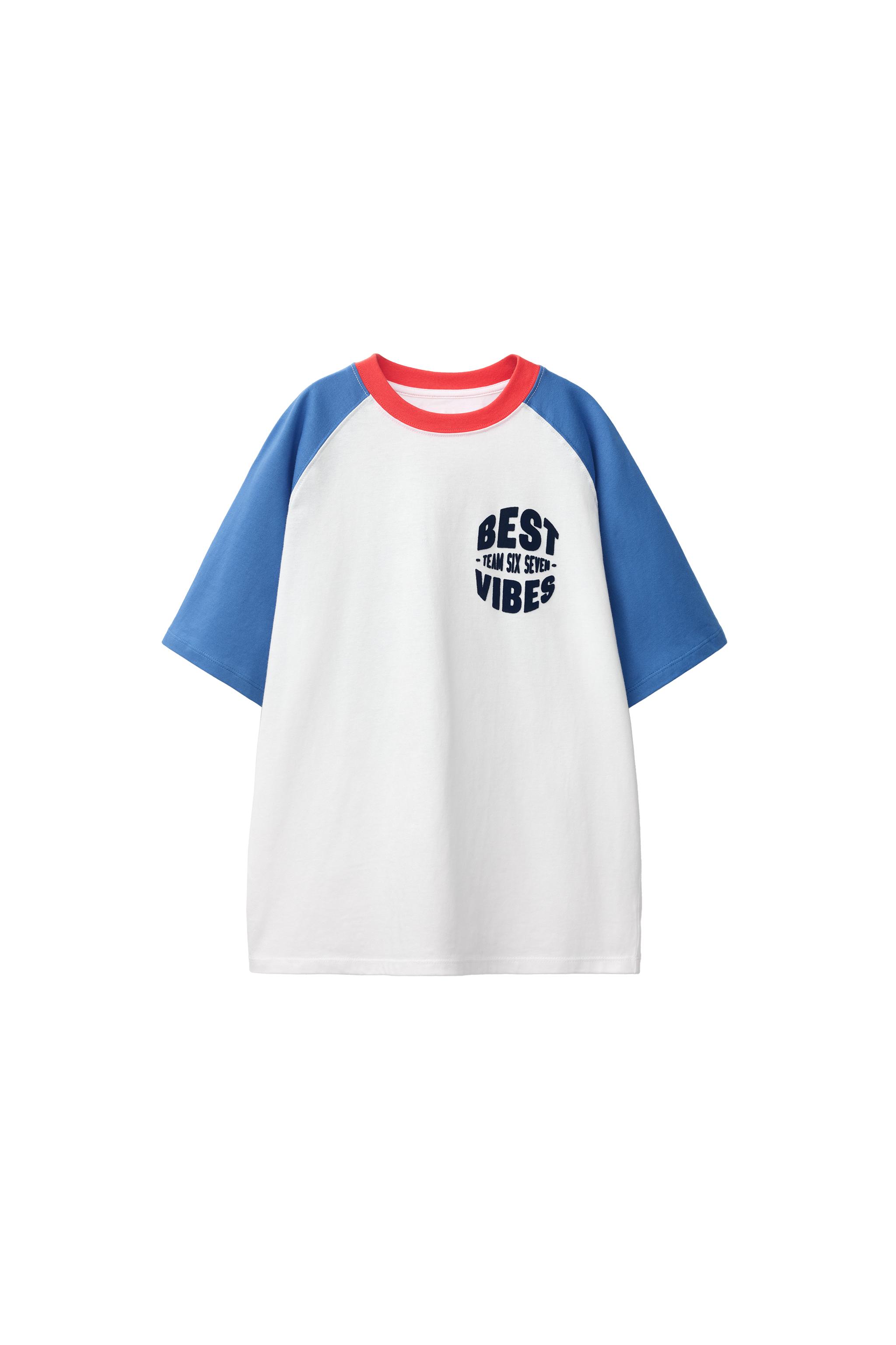 TEAM SIX SEVEN RAGLAN T-SHIRT - White | ZARA United States