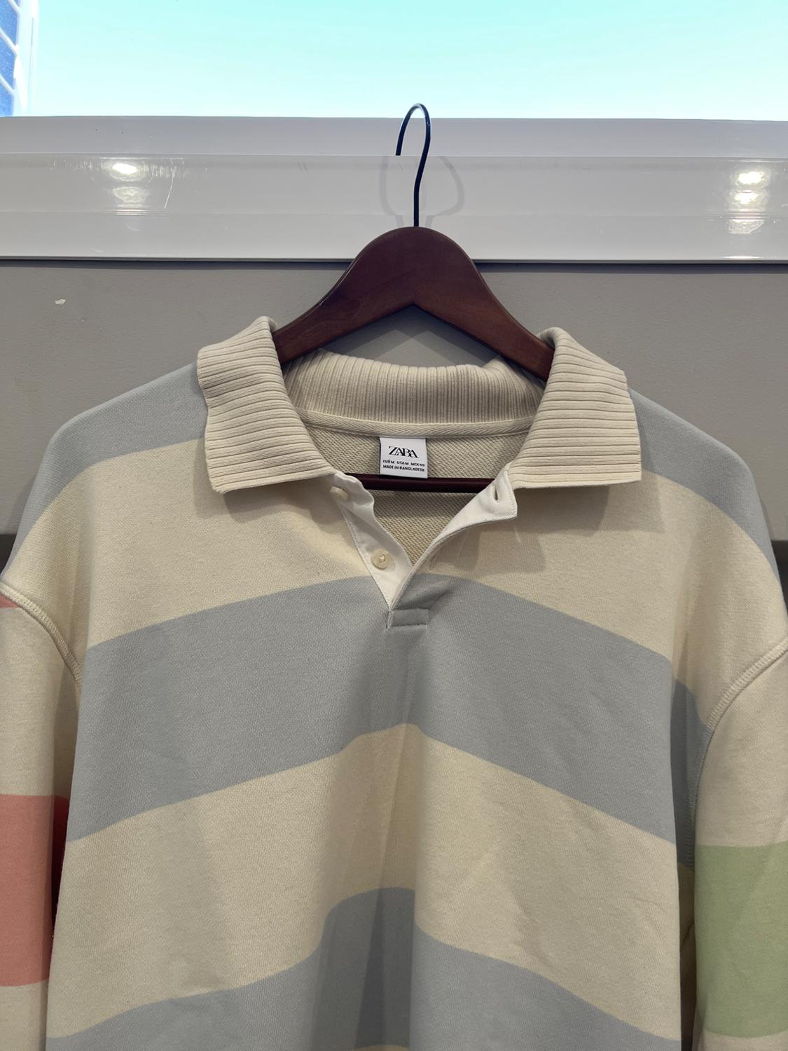 POLO SHIRT WITH CONTRASTING TRIMS - Image 3