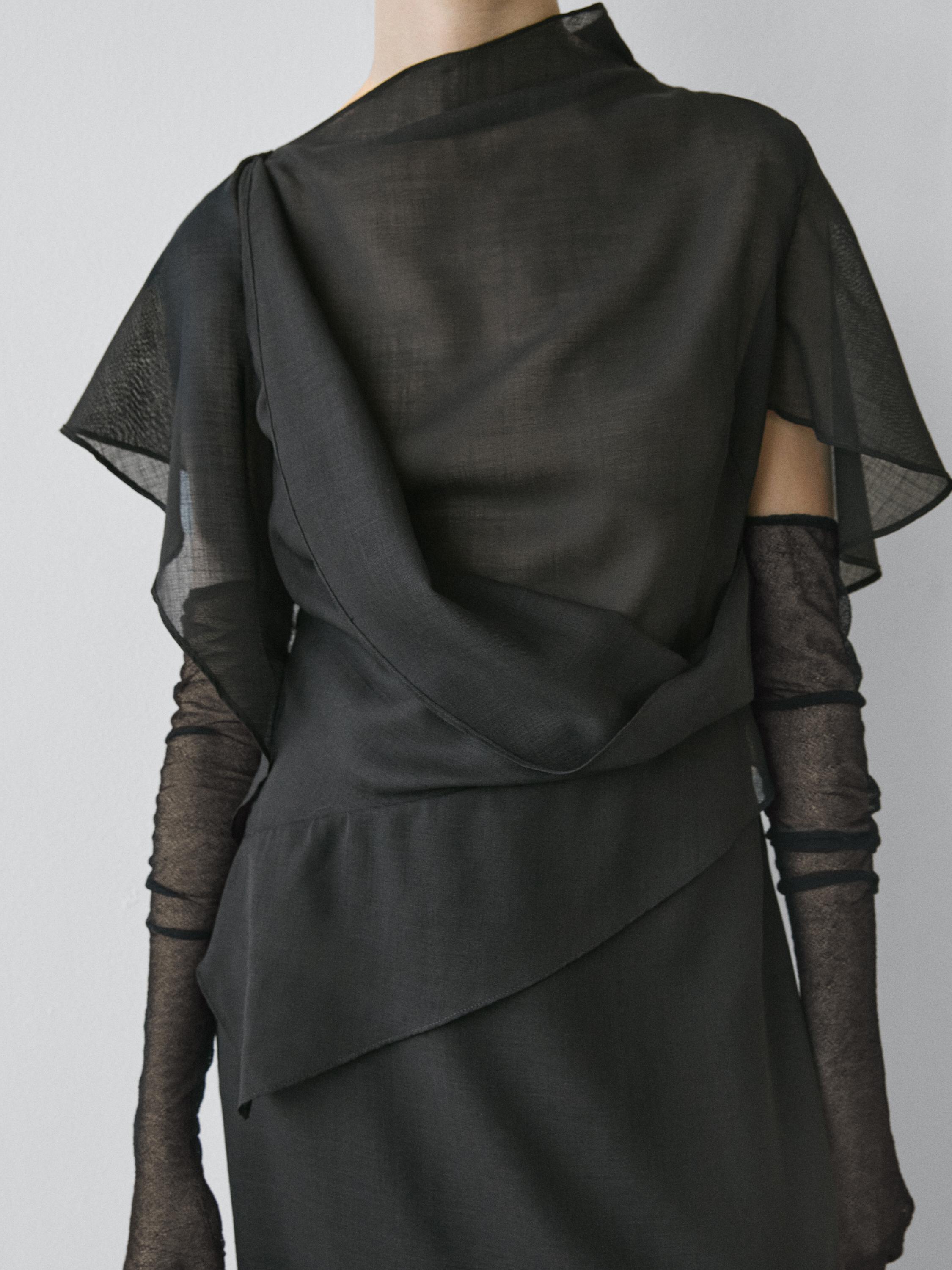 Midi dress with hood detail - STUDIO