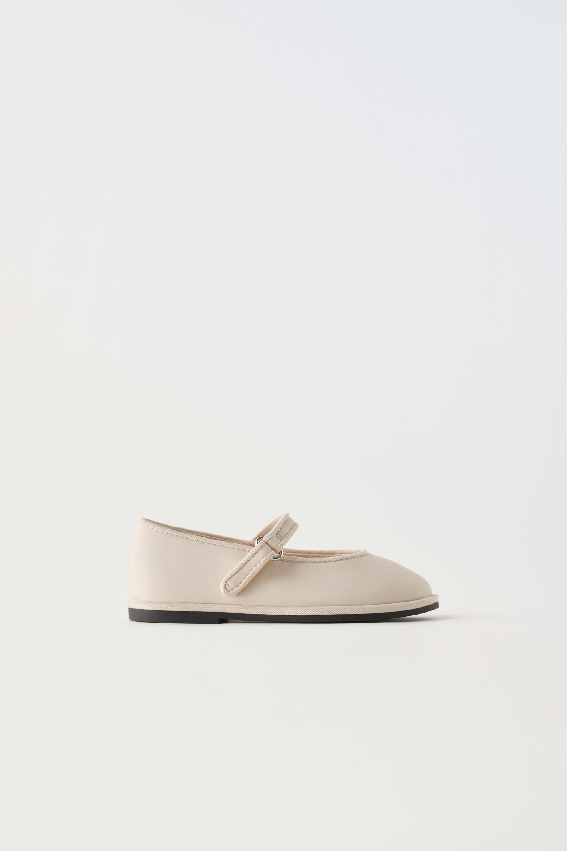 BASIC BALLET FLATS Ecru White ZARA United Kingdom
