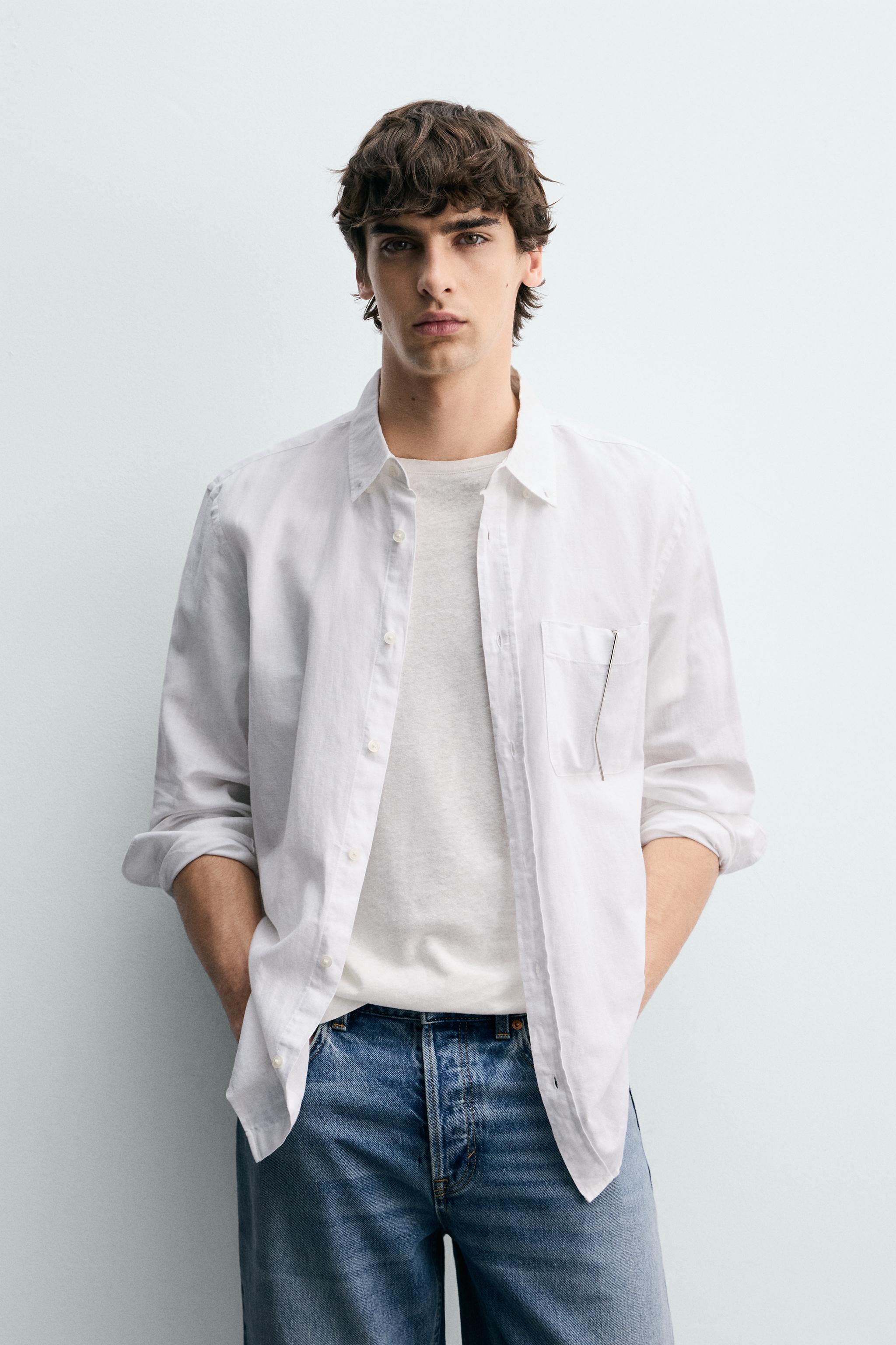 CHEMISE REGULAR FIT LYOCELL - COTON