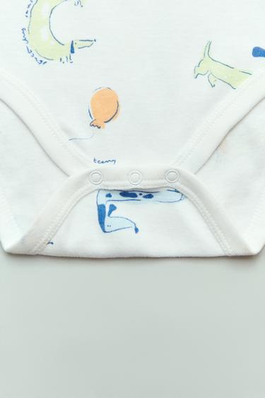 LOT DE CINQ BODYS CHIOTS - Multicolore de Zara