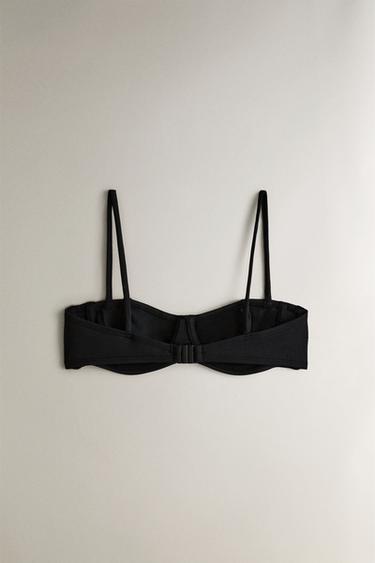 HAUT DE BIKINI PLAGE À ARMATURES - Noir de Zara - Image 2