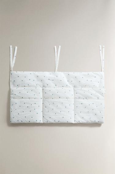 LEAF COTTON COT ORGANISER - Ecru by Zara