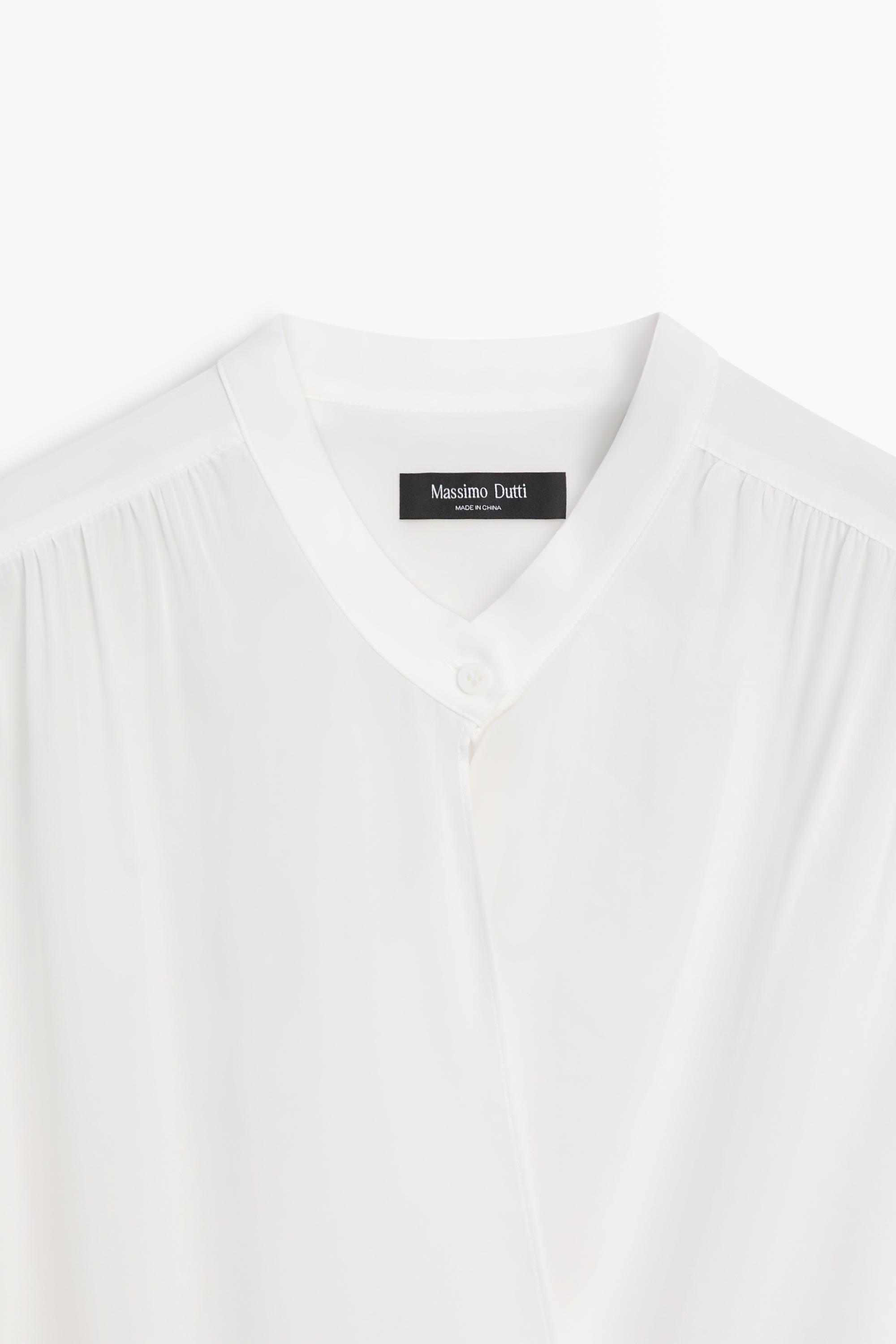 Flowing wrap blouse