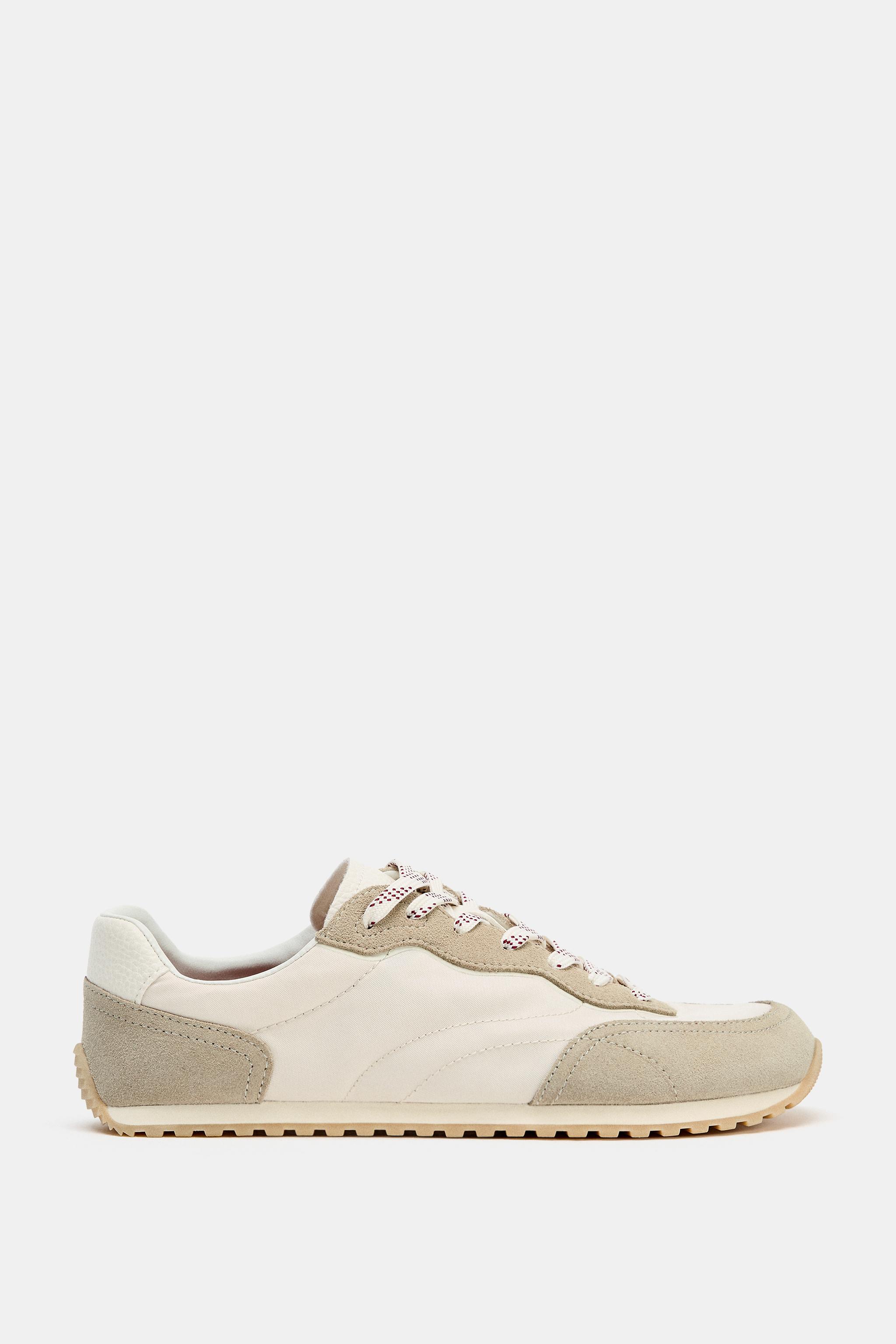 Женские кроссовки Zara COMBINED BAREFOOT SNEAKERS — фото 7