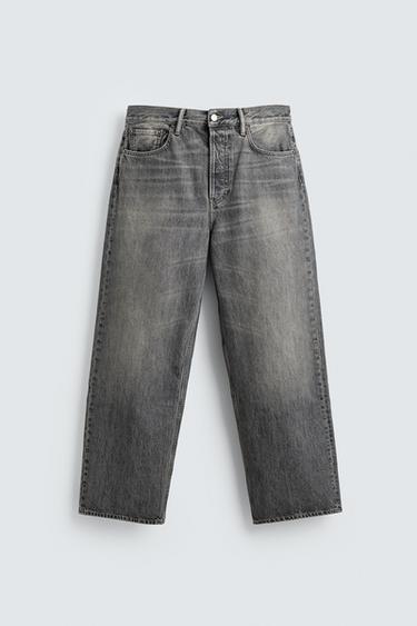 RELAXED STRAIGHT-LEG LIMITED EDITION JEANS - Grey by Zara