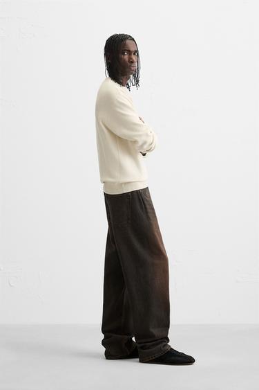 PULL STRUCTURÉ DOUX - Blanc cassé de Zara - Image 3