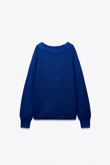 PLAIN KNIT SWEATER - Bluish by Zara - Image 2
