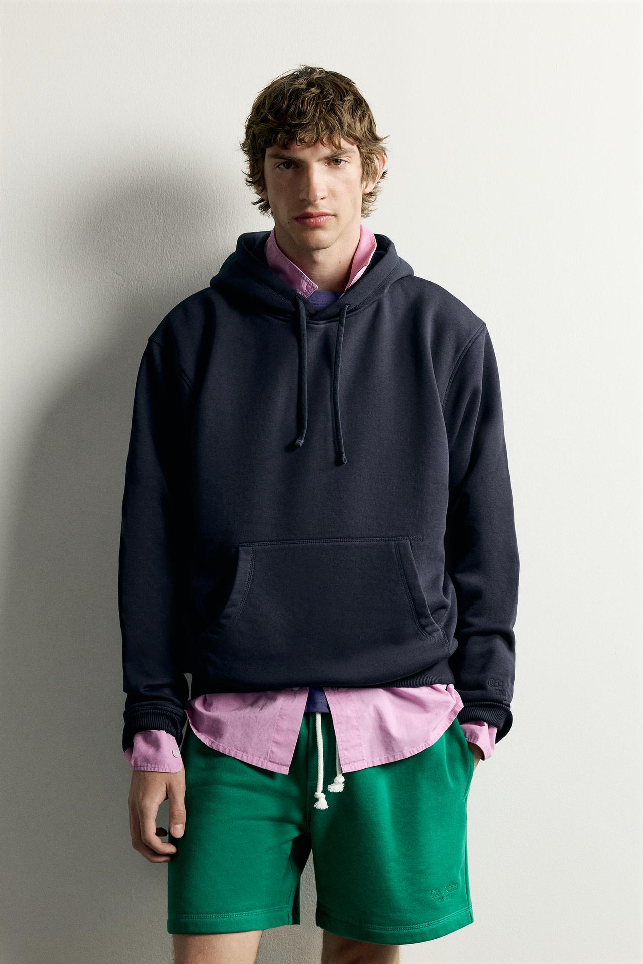 0FR. PARIS X ZARA HOODIE — Navy blue