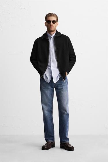 КАРДИГАН С ЗАСТЕЖКОЙ-МОЛНИЕЙ — ЧЕРНЫЙ от Zara — изображение 0