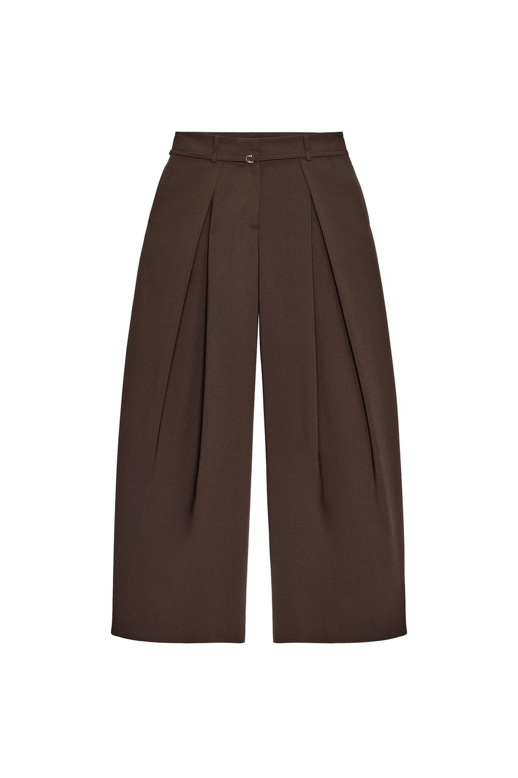 WIDE LEG BELTED PANTS - image 3
