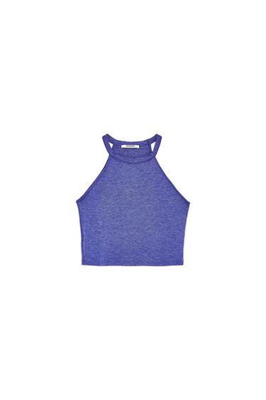 ΤΟΠ CROPPED ΜΕ ΛΑΙΜΟ HALTER