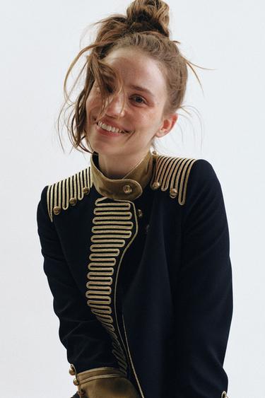 Zara ZW COLLECTION LIMITED EDITION TOGGLE JACKET - Dark navy