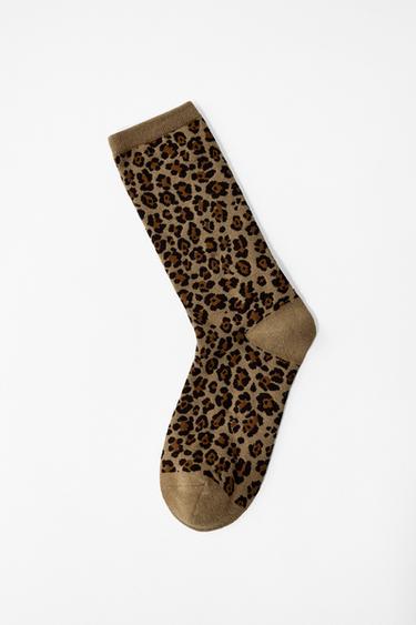 ANIMAL PRINT SOCKS - Leopard by Zara