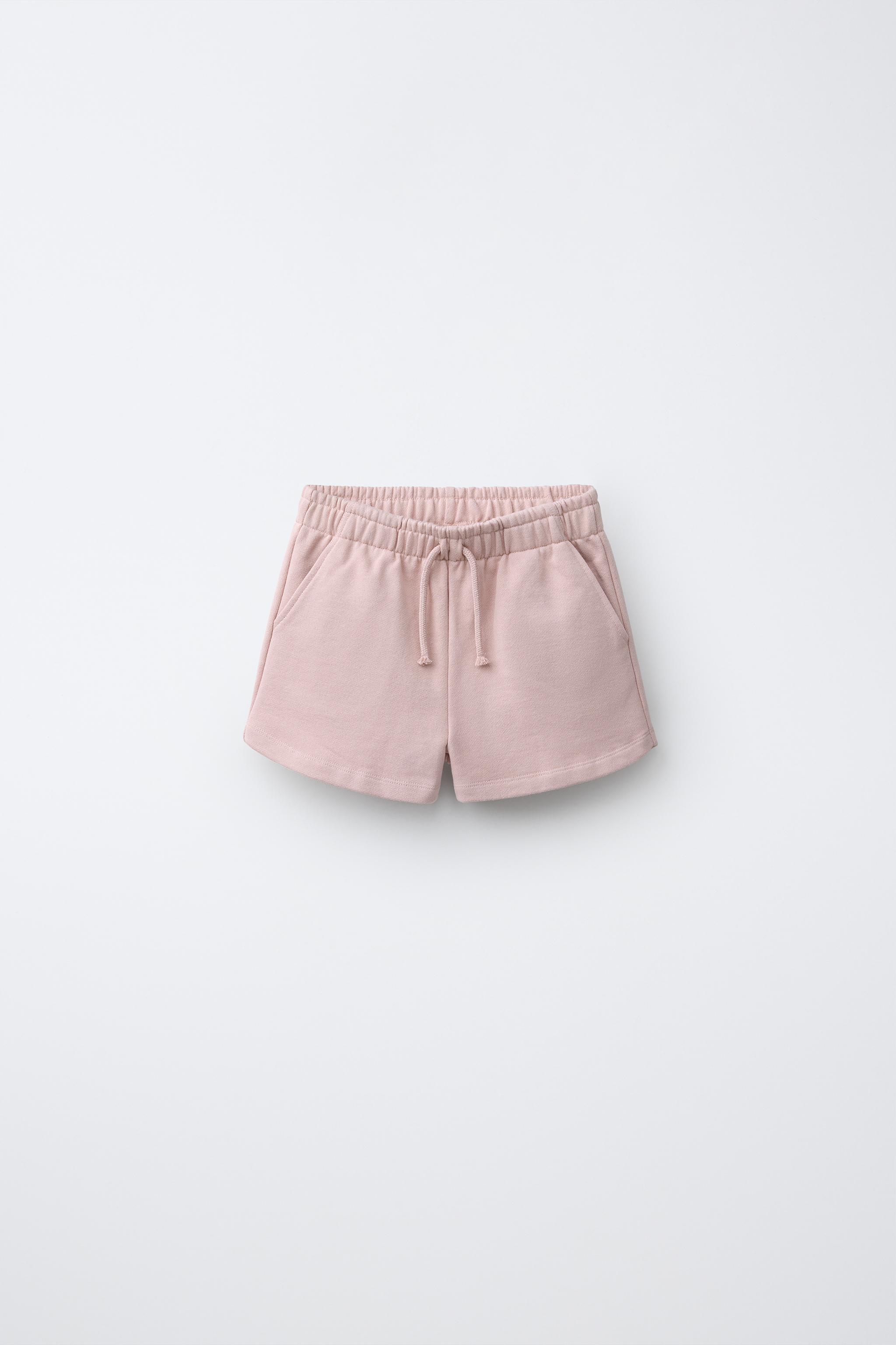 STAR PATCH PLUSH SHORTS - Faded pink | ZARA Canada