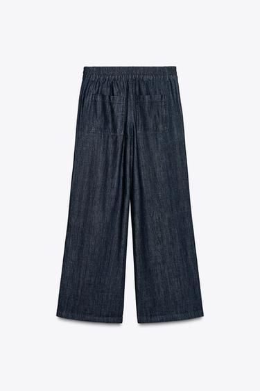 ZW COLLECTION DENIM JOGGERS - Blue by Zara - Image 5