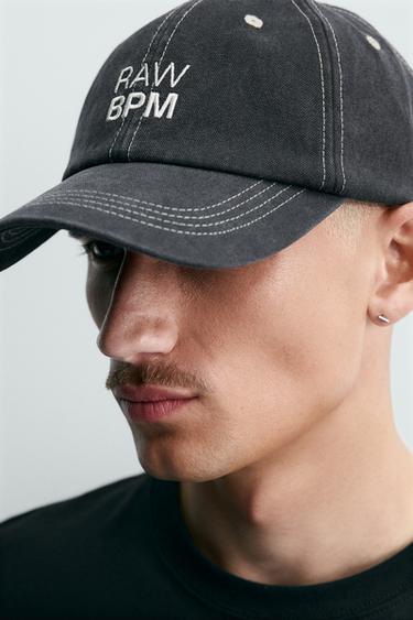 WASHED CAP WITH EMBROIDERED STITCHING - Grey by Zara - Image 2