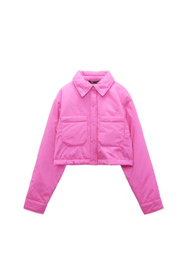 CROP PUFFER OVERSHIRT