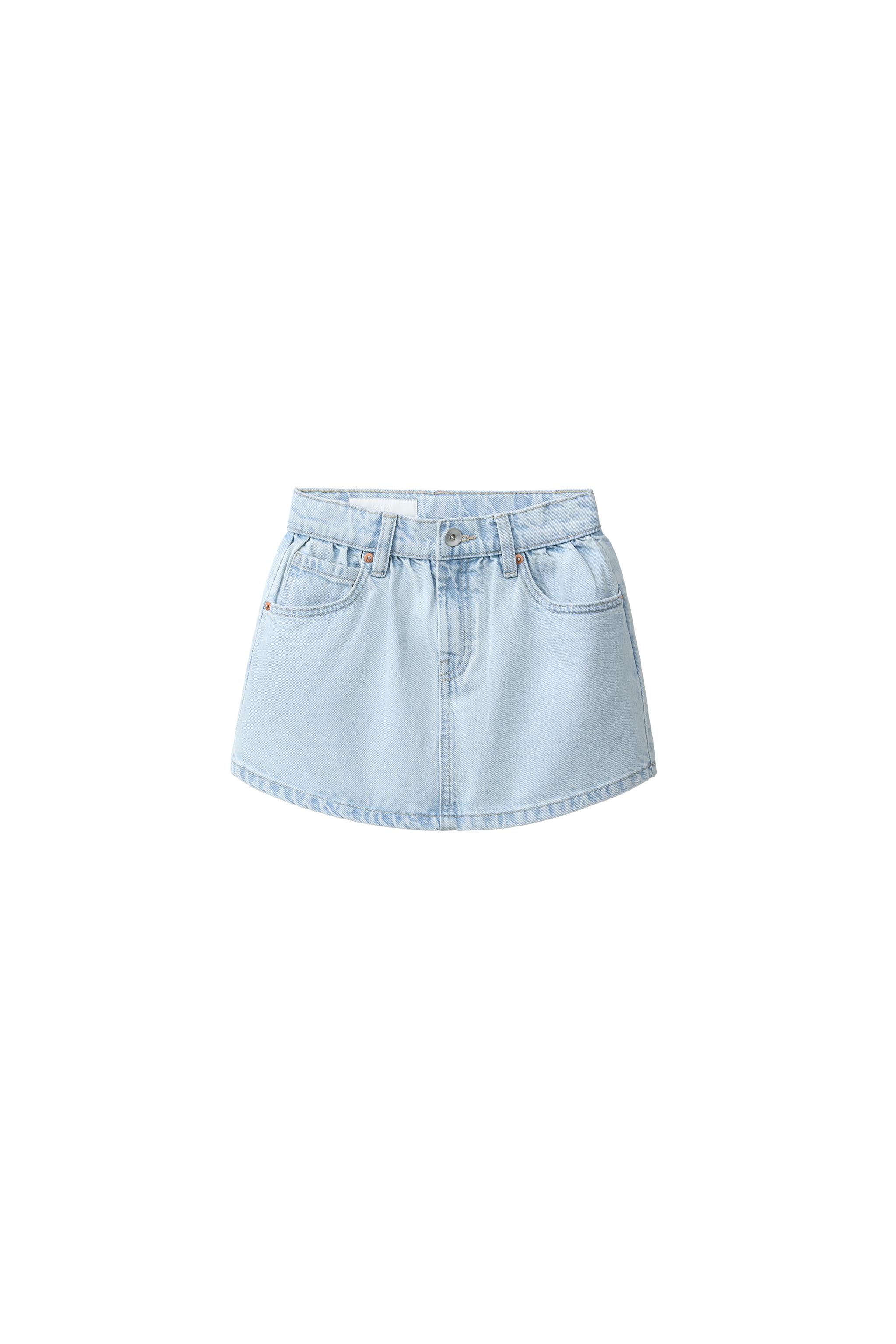 DENIM SKIRT - Light blue | ZARA UAE - Dubai/Sharjah/Ajman/UAQ/Fujairah
