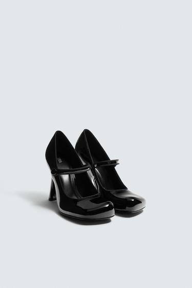 GIÀY DA CAO GÓT QUAI HARRY LAMBERT FOR ZARA x DISNEY - Đen từ Zara