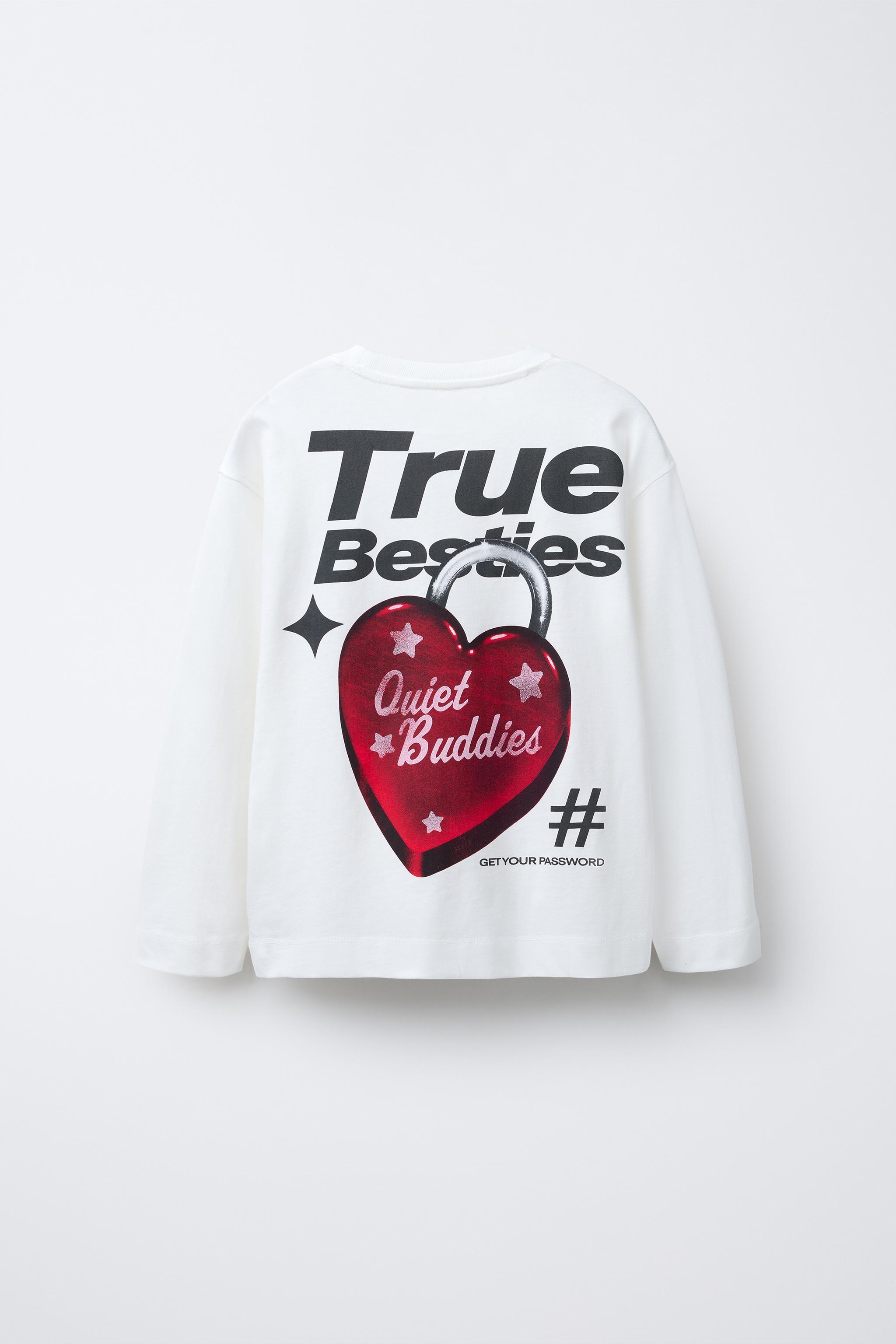 HEART PADLOCK PRINT T-SHIRT