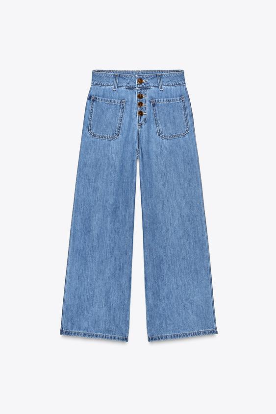 Wide Leg Jeans Qualità Jeans Zara Wide Leg Pantalones Vaqueros