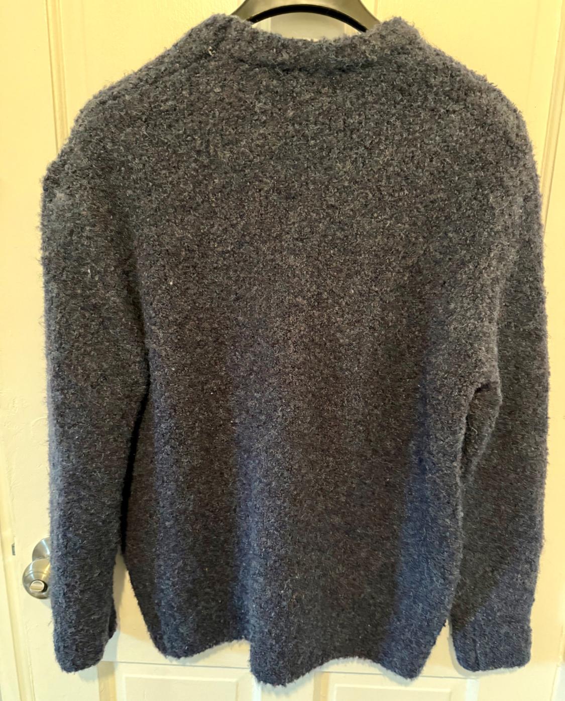 MAN BLUE OVERSIZED SWEATER - Image 2