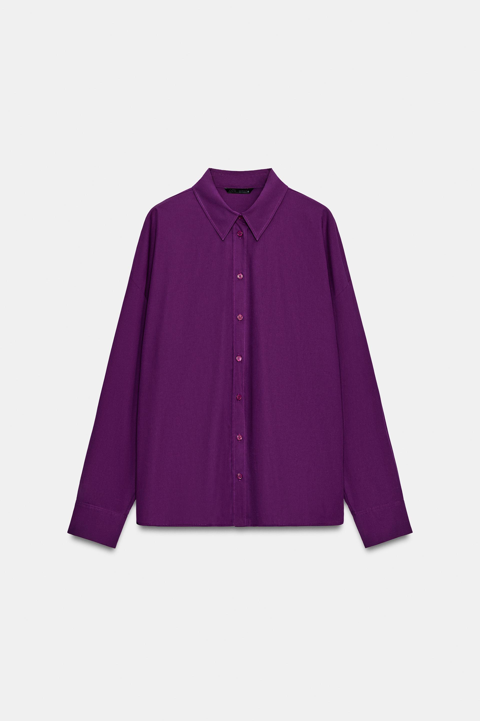 Pleated Poplin Shirt