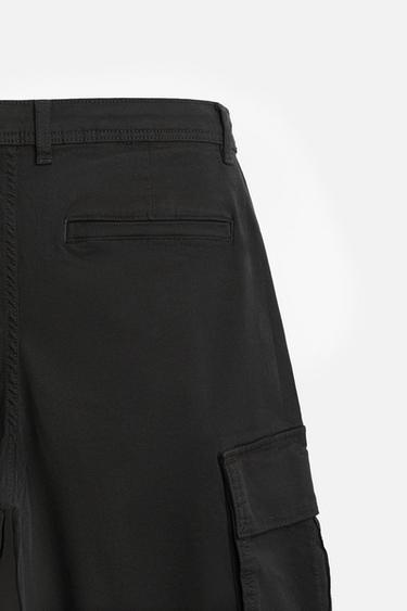 PANTALON STYLE MILITAIRE COUPE DÉCONTRACTÉE - Noir de Zara - Image 7
