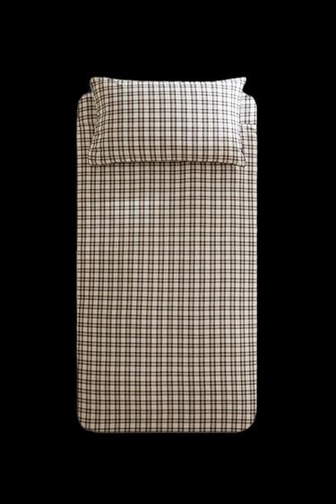 Zara CHILDREN’S CHECK FLANNEL CHRISTMAS DUVET COVER - Multicolored - Image 0