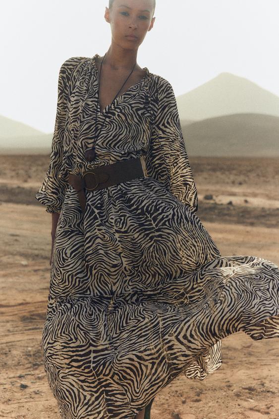 Vestido Largo Vestido Midi Bordado Zara VESTIDO BORDADOS ZW