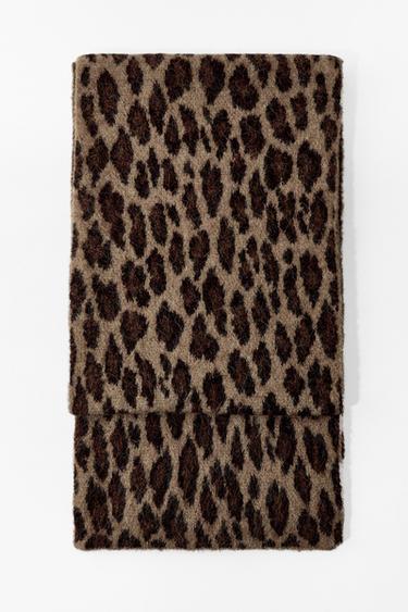 وشاح محاك بطبعة حيوان - نمر الخاص بـ Zara