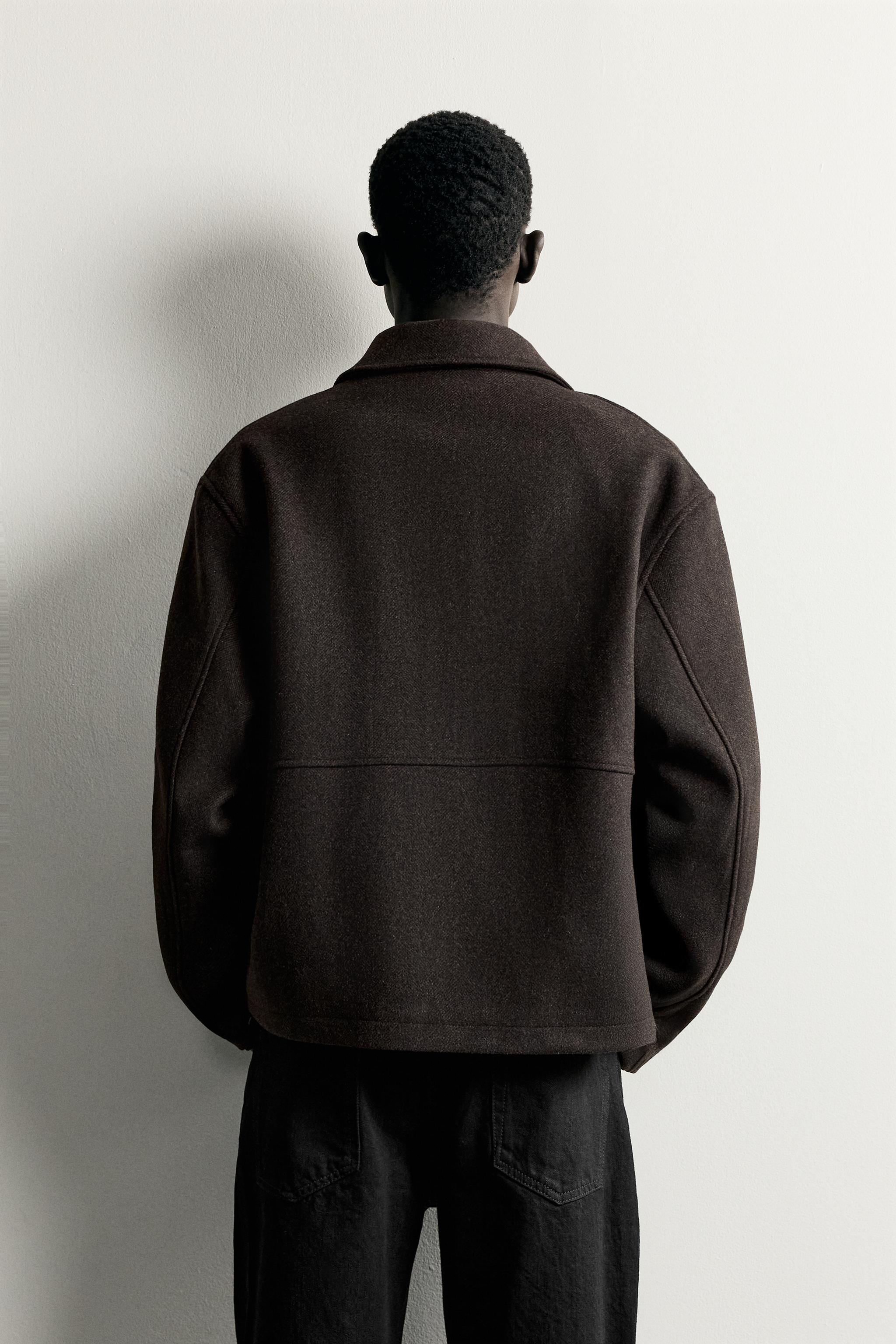 BLOUSON REGULAR FIT EN LAINE