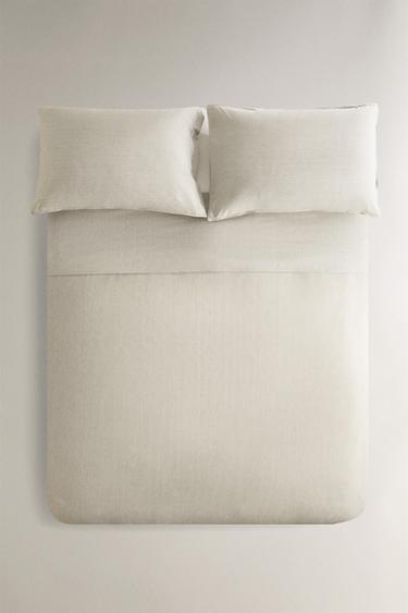 REVERSIBLE STRIPED DUVET COVER - Grey by Zara