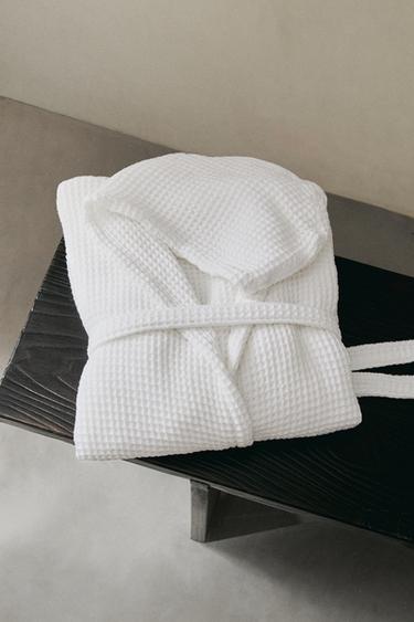 PEIGNOIR COTON WAFFLE - Blanc de Zara - Image 5
