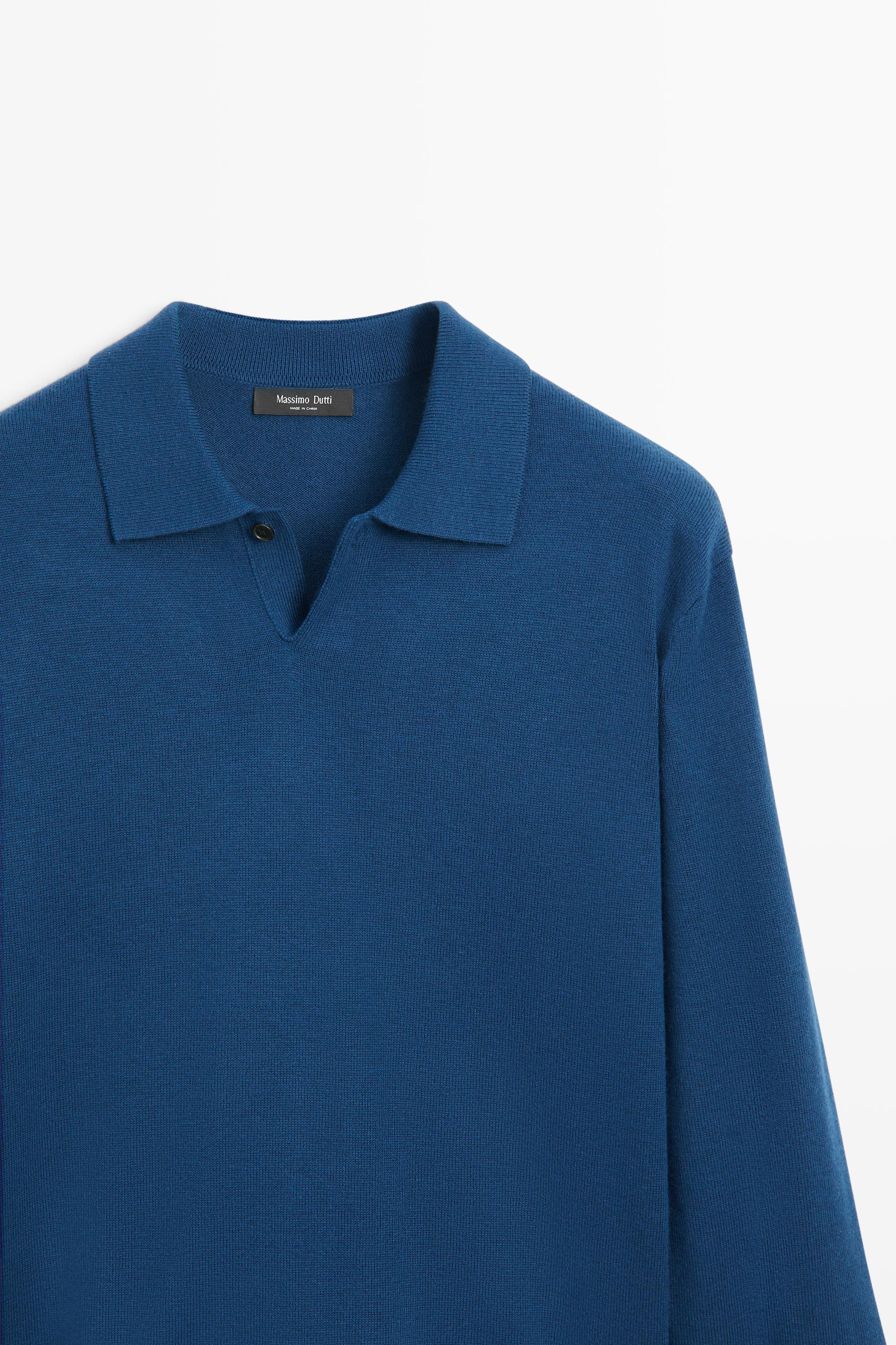Pull polo en maille