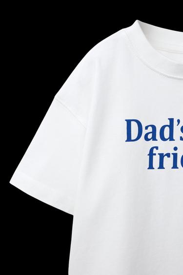 T-SHIRT MIT TEXTDRUCK - Weiß von Zara