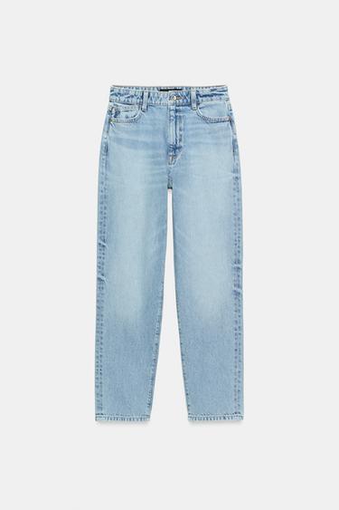 Z.05 MOM FIT HIGH-WAIST JEANS - Mid-blue by Zara