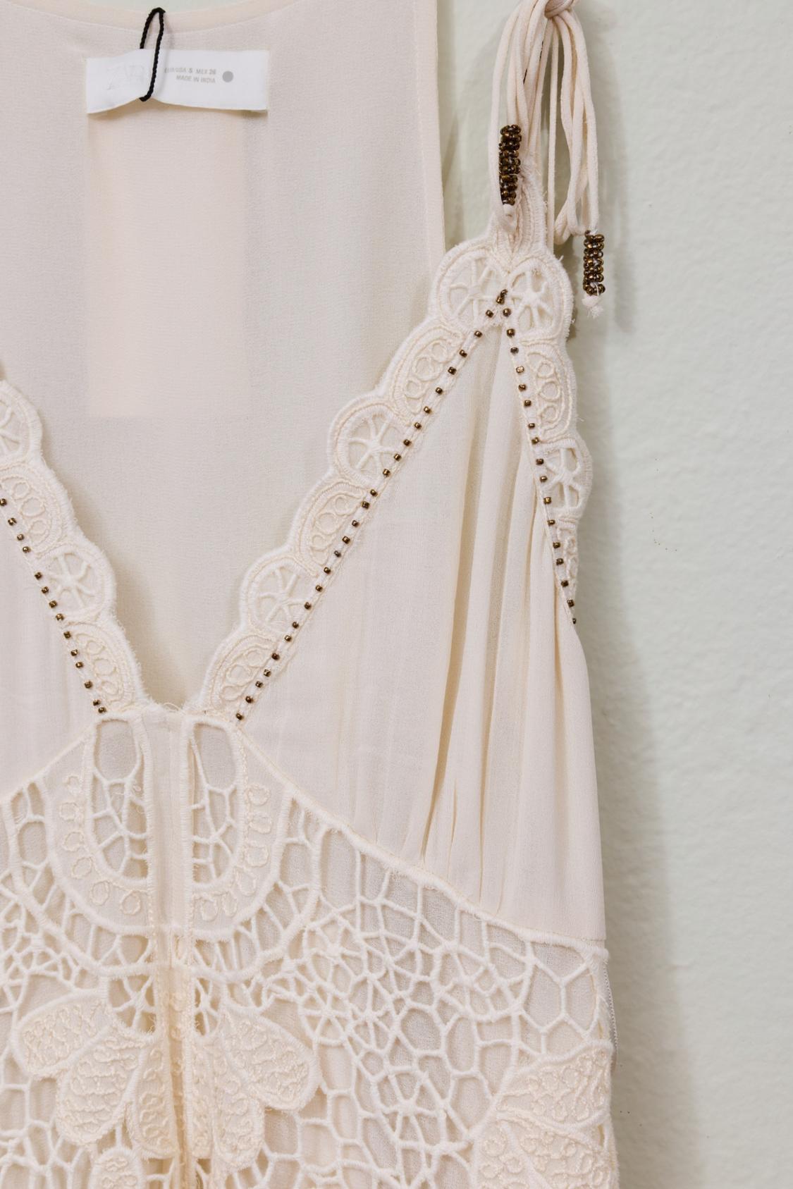 ZW COLLECTION ASYMMETRIC CROCHET DRESS - Image 3