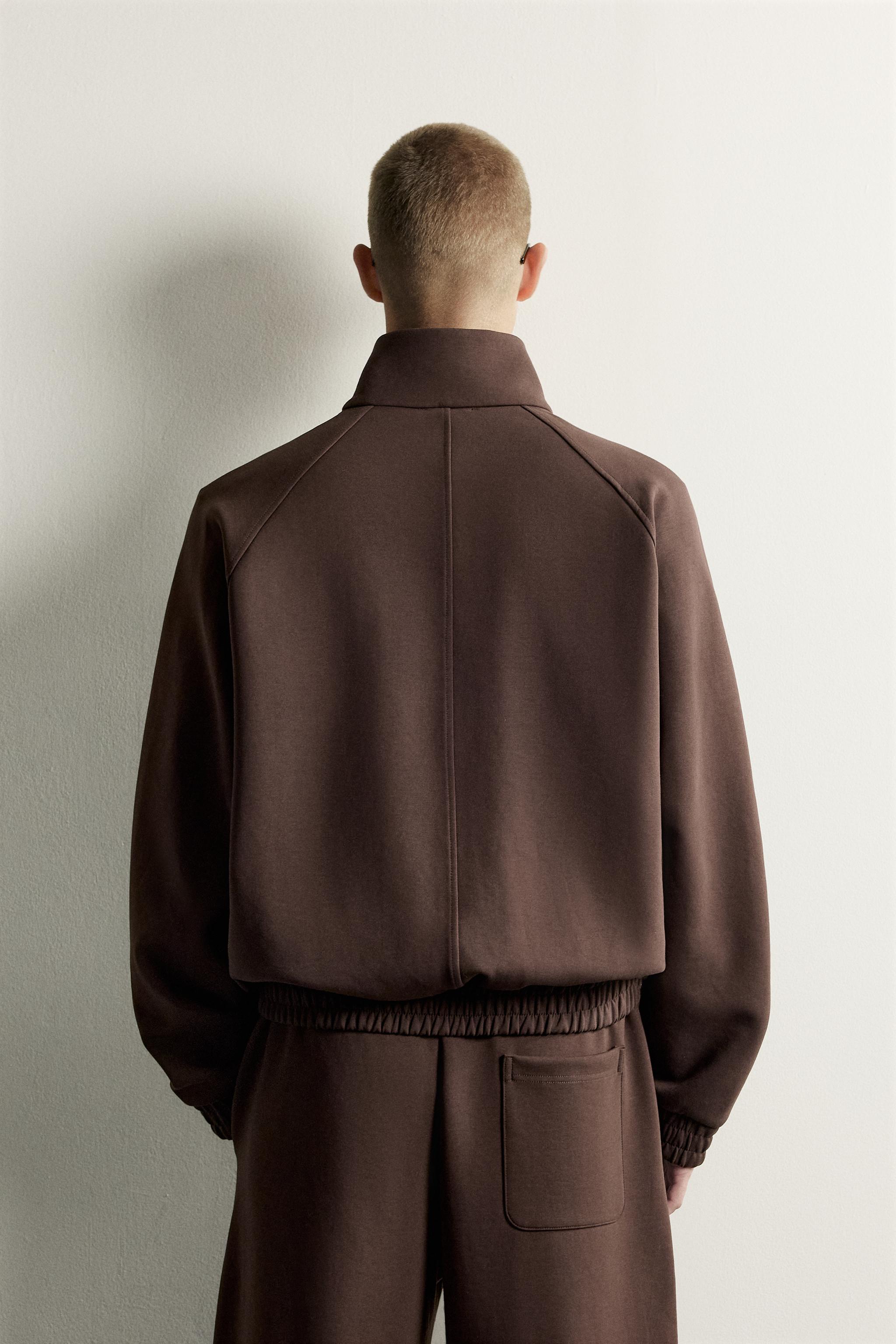 CONTRAST ZIP TRACK JACKET