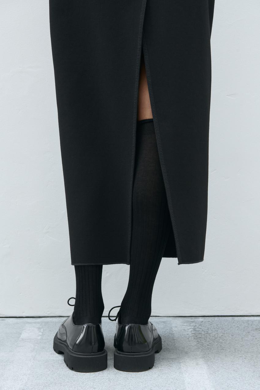 ZW COLLECTION FITTED MIDI SKIRT - Black