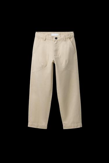 CARROT FIT TROUSERS WITH POCKETS - Ecru by Zara - Image 0