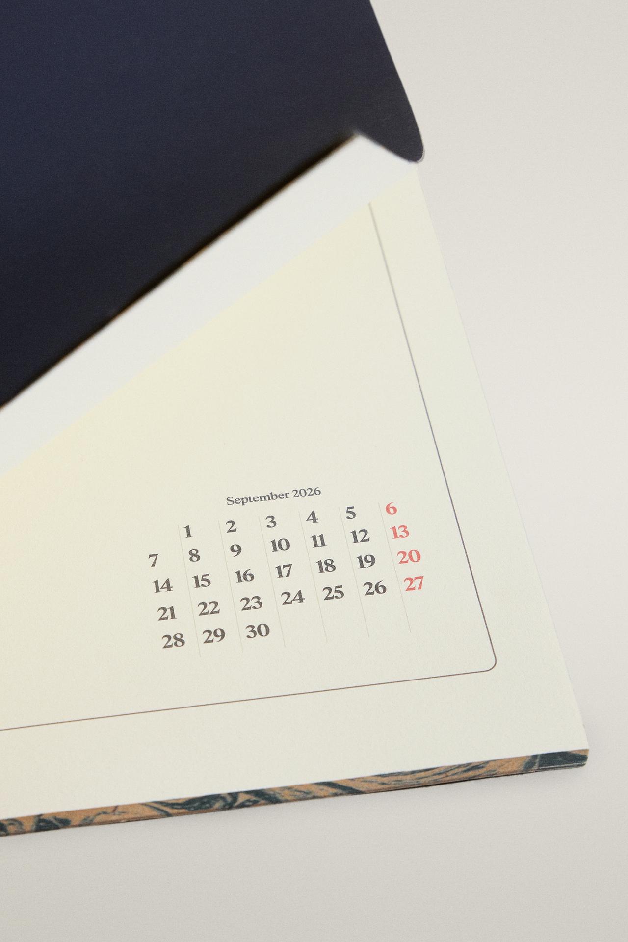 A3 MONTHLY PLANNER — Blue