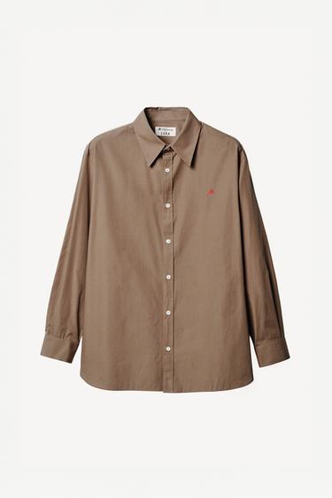 قميص RELAXED FIT قطن WILLY CHAVARRIA X ZARA - مِحْمر الخاص بـ Zara